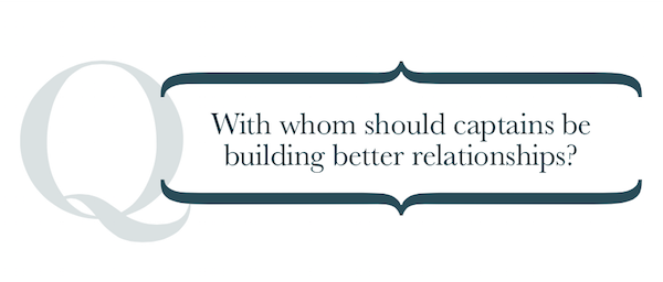 Image for article Captains' comments: building relationships